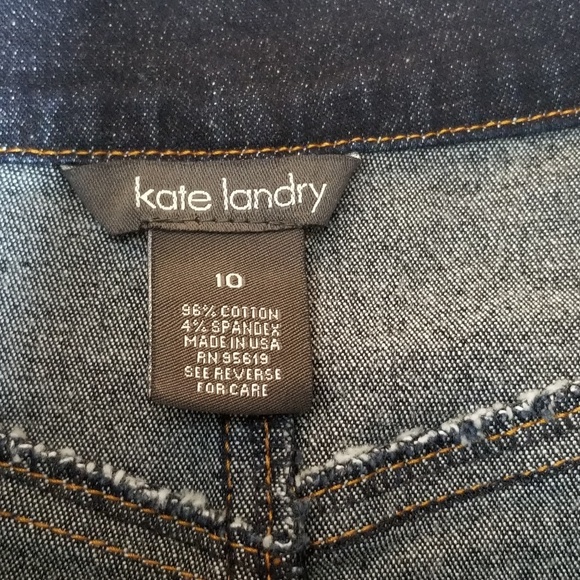 NEW Kate Landry Womens Denim mix Fabric Skirt - Picture 5 of 6